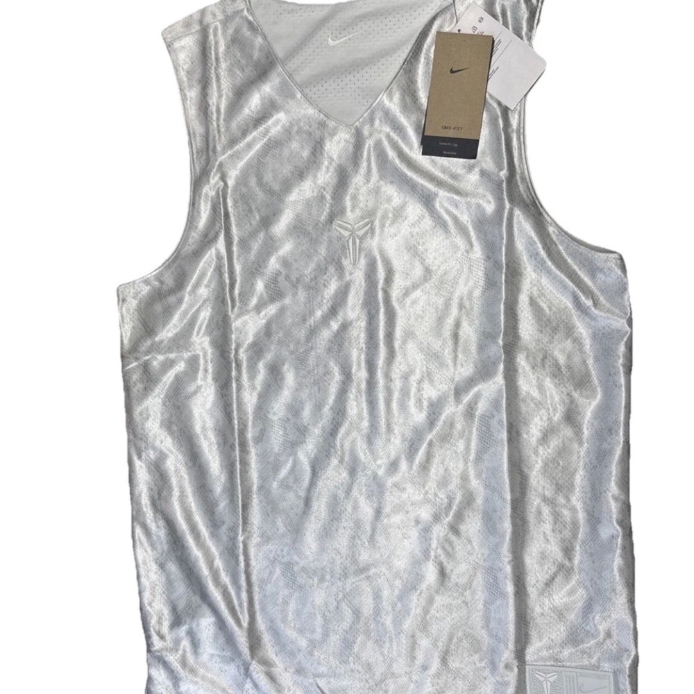 Nike Kobe Dri-Fit White Reversible Jersey FZ0934-100 Mens Large Brand New